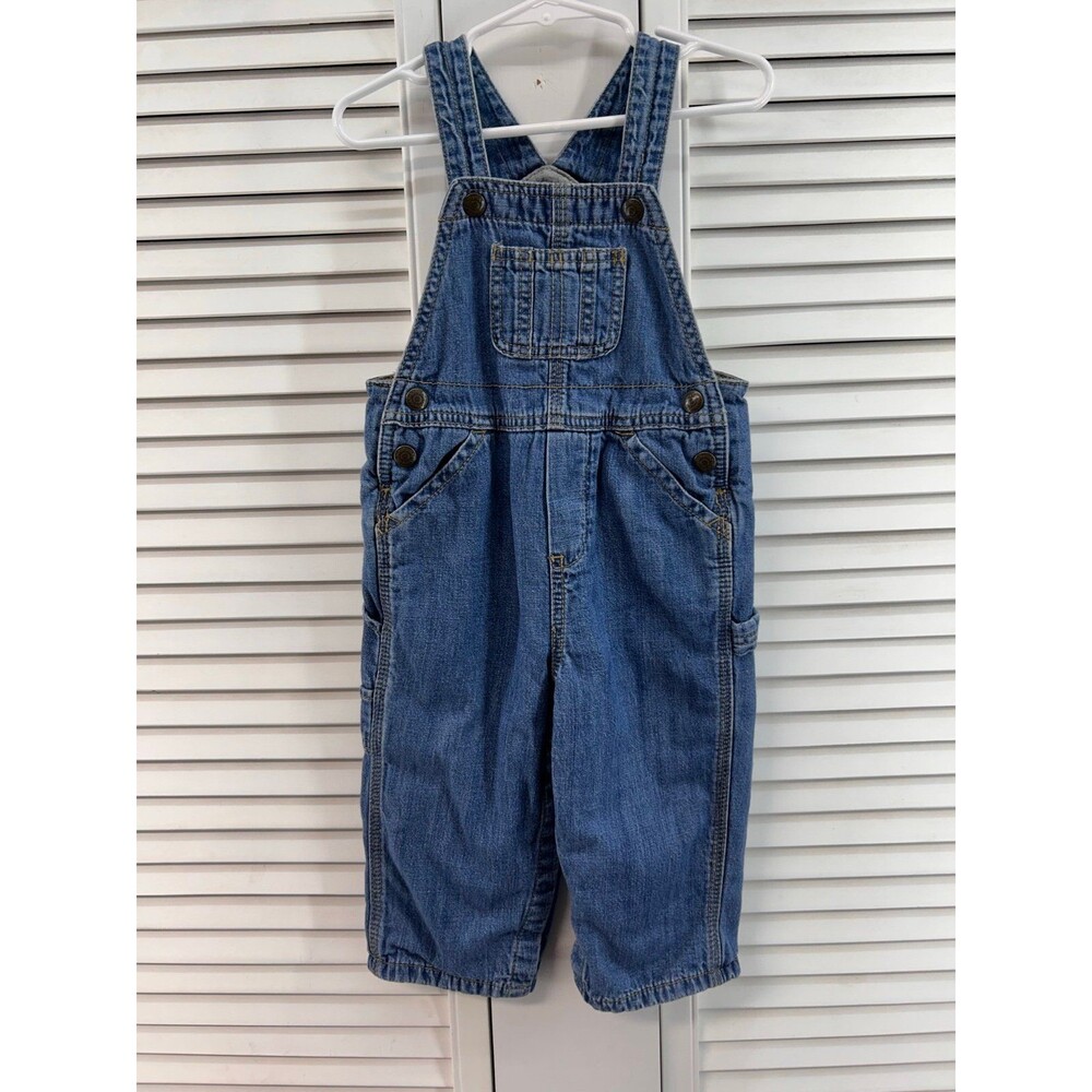 Gap 18-24M Jean & Jersey lined jean Overalls
